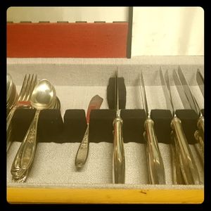 Rogers Bros company Sterling silver dinnerware.